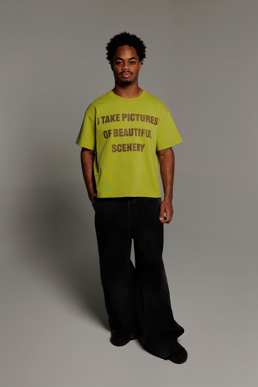 “I Take Pictures” Green Tee