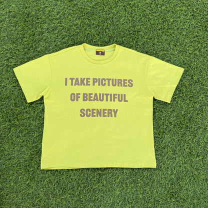 “I Take Pictures” Green Tee